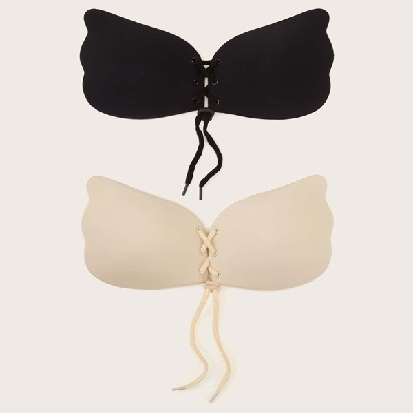 

Lace-up Self Adhesive Bra Set 2pack