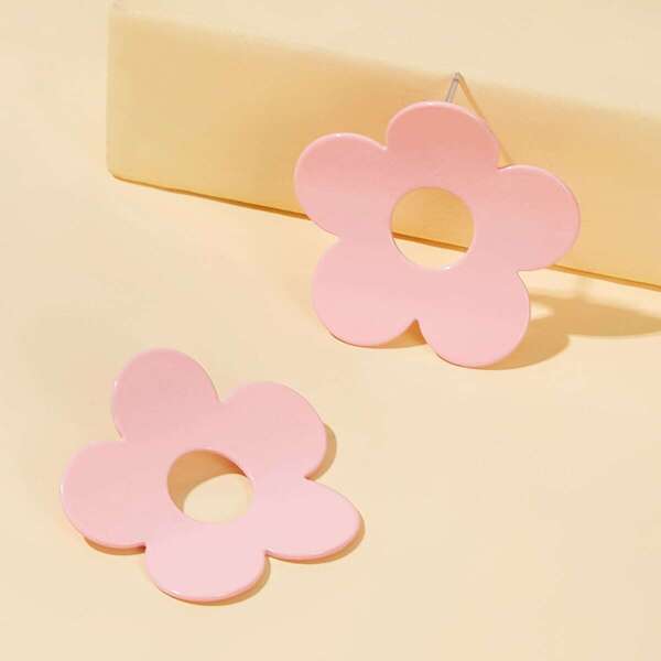 

Flower Design Stud Earrings 1pair