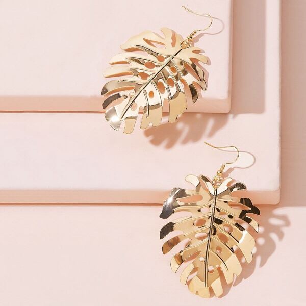 

Palm Drop Earrings 1pair, Gold