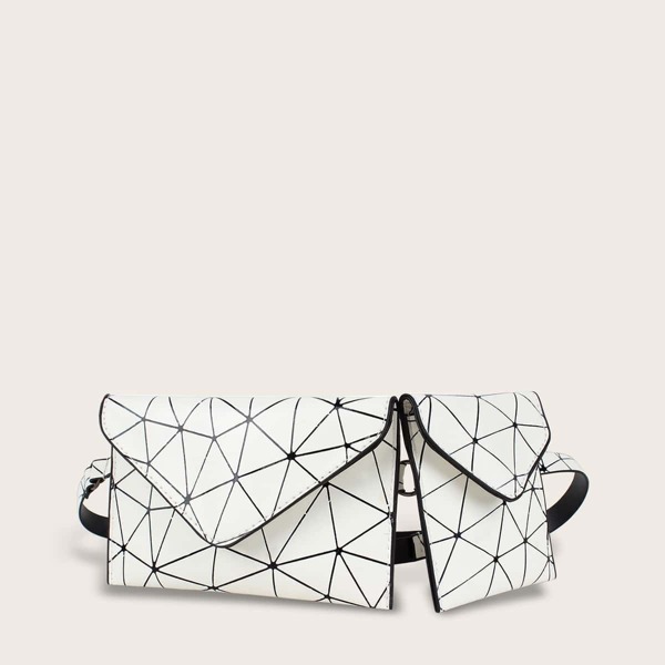 

Geometric Print Fanny Pack 2pcs