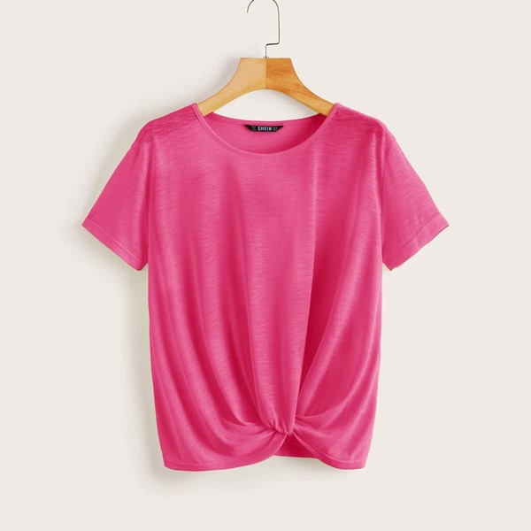 

Twist Front Short Sleeve Top