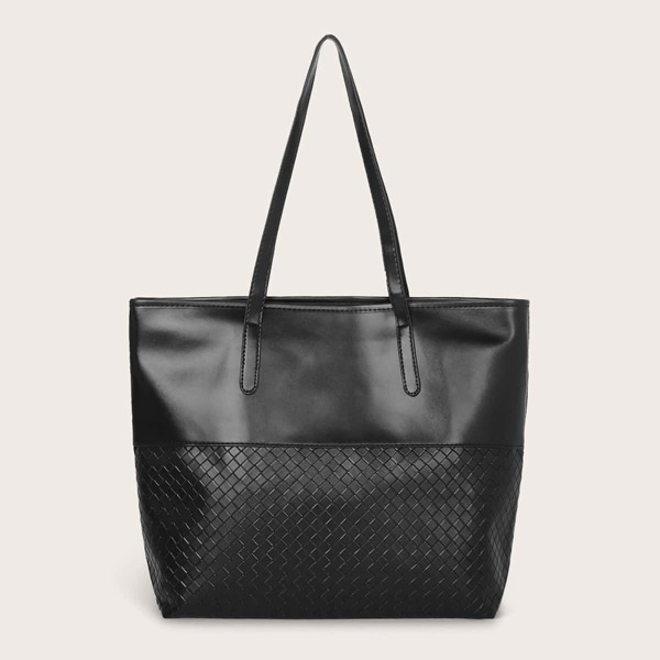 

Braided Detail Tote Bag