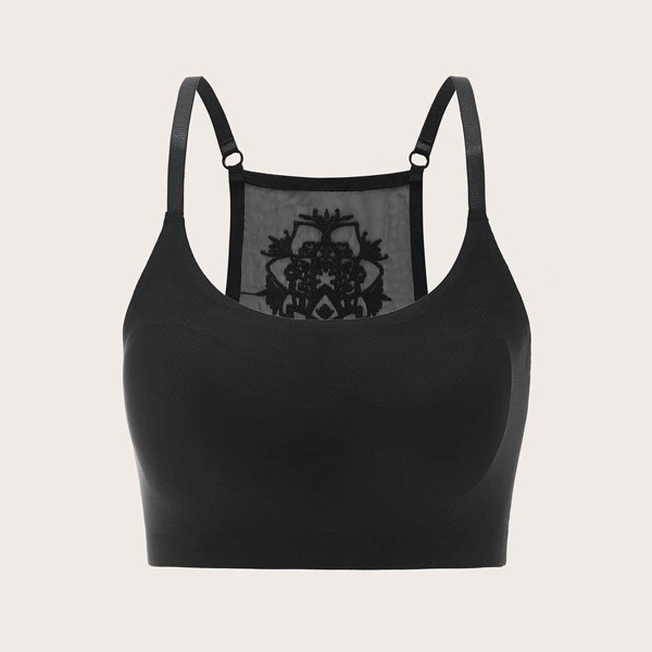 

Contrast Crochet Back Bralette