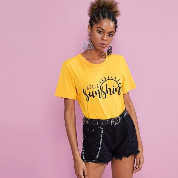 

Letter & Sun Print Tee