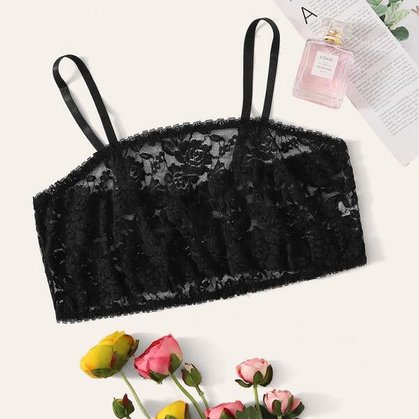 

Plus Floral Lace Bralette
