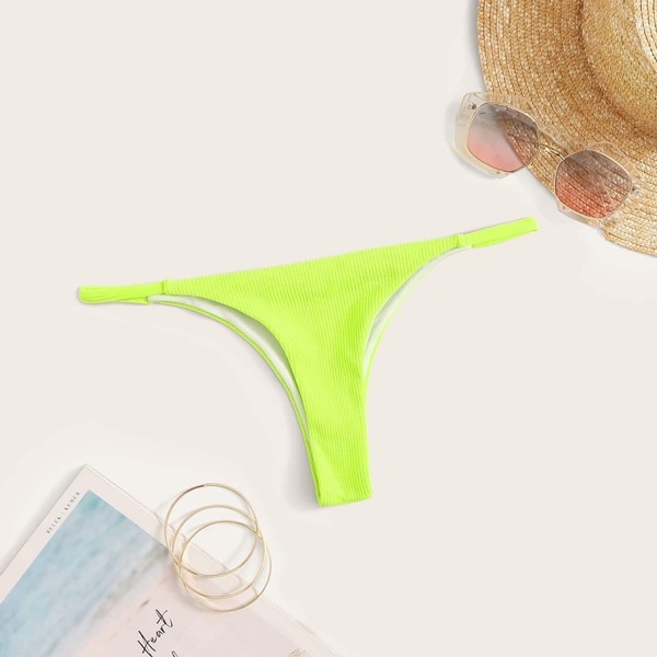 

Neon Lime Tanga Bikini Bottom