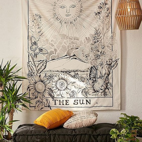 

Sun & Flower Print Tapestry