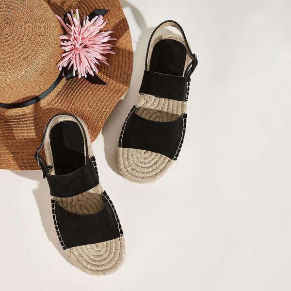 

Buckle Strap Slingback Espadrille Sandals