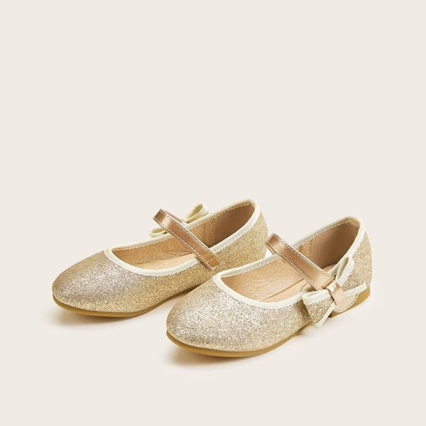 

Baby Bow Decor Glitter Flats
