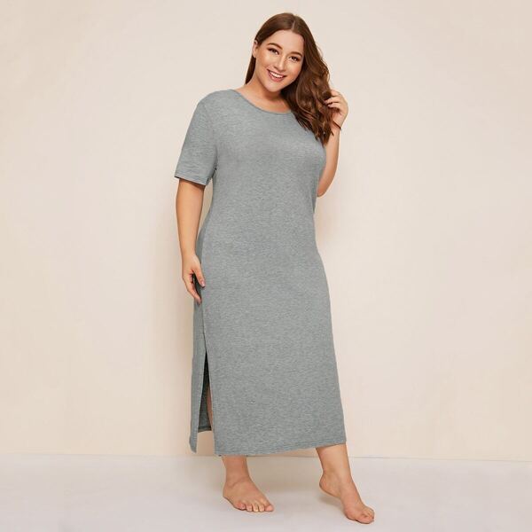 

Plus Split Side Night Dress