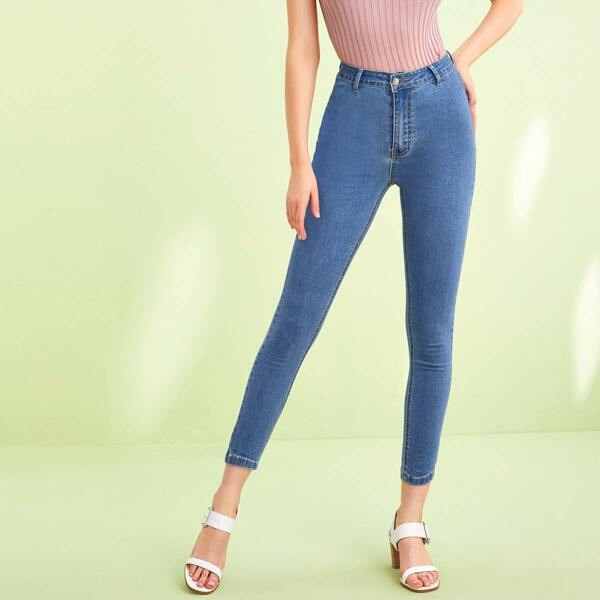 

Bleach Wash Skinny Jeans