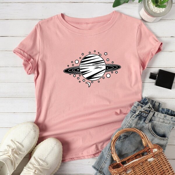 

Planet Print Short Sleeve Tee