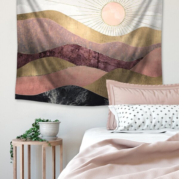 

Sunset Oil Painting Tapestry, Multicolor