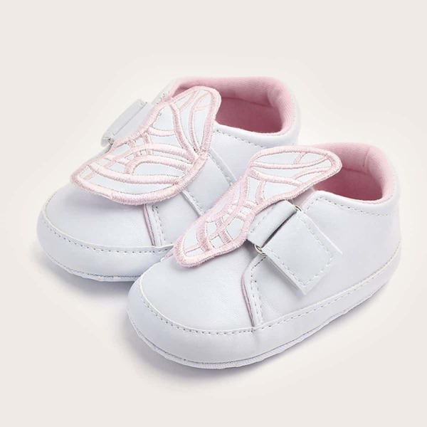 

Baby Girls Butterfly Decor Flat Sneakers