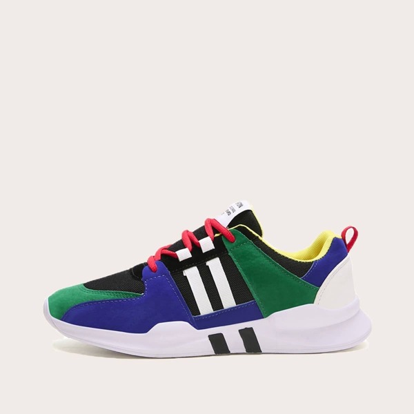 

Men Color Block Lace-up Front Sneakers