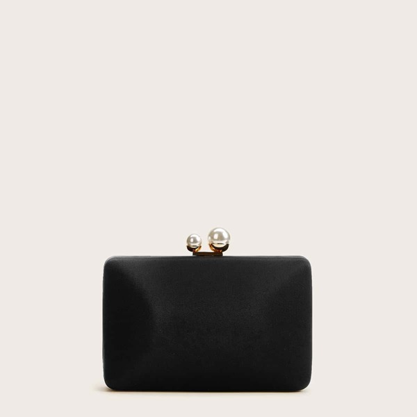 

Faux Pearl Decor Chain Evening Bag
