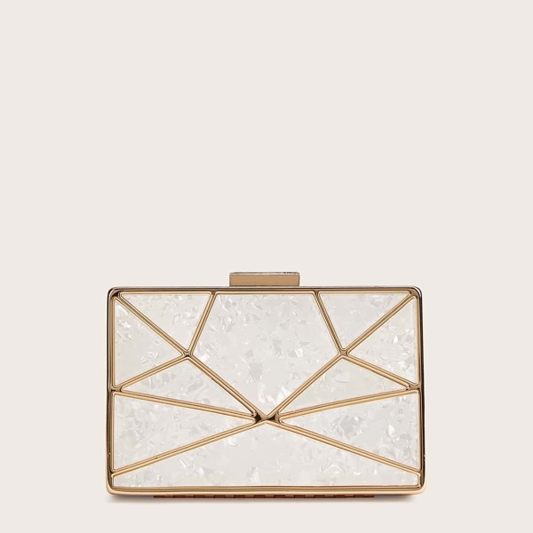 

Geometric Design Evening Chain Bag
