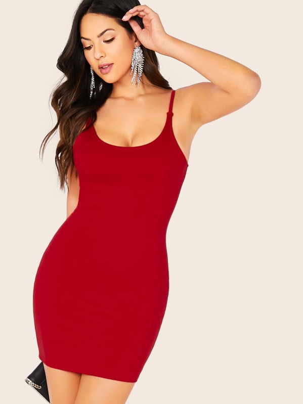 

Однотонное платье на запах, Красные, Christen Harper