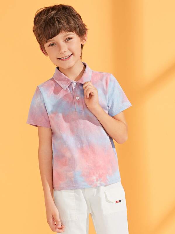 

Boys Tie Dye Polo Shirt, Multicolor, Bogdan
