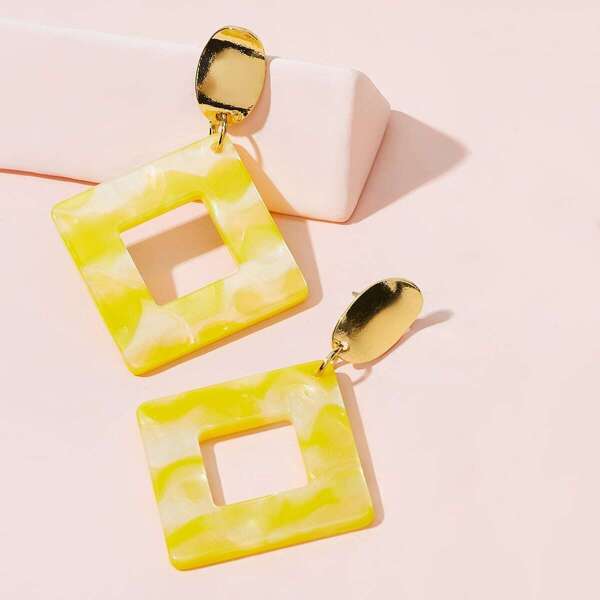 

Rhombus Drop Earrings 1pair