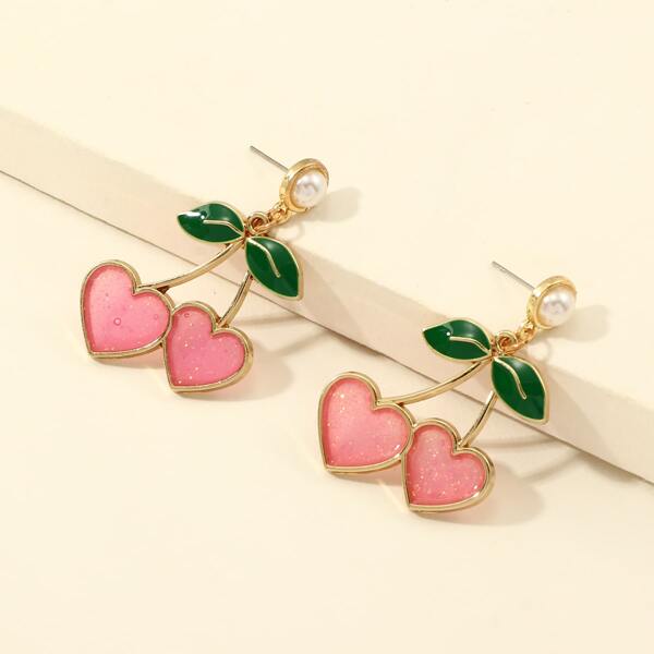 

Girls Cherry Design Earrings 1pair