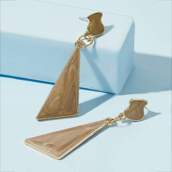 

Irregular Geometric Drop Earrings 1pair