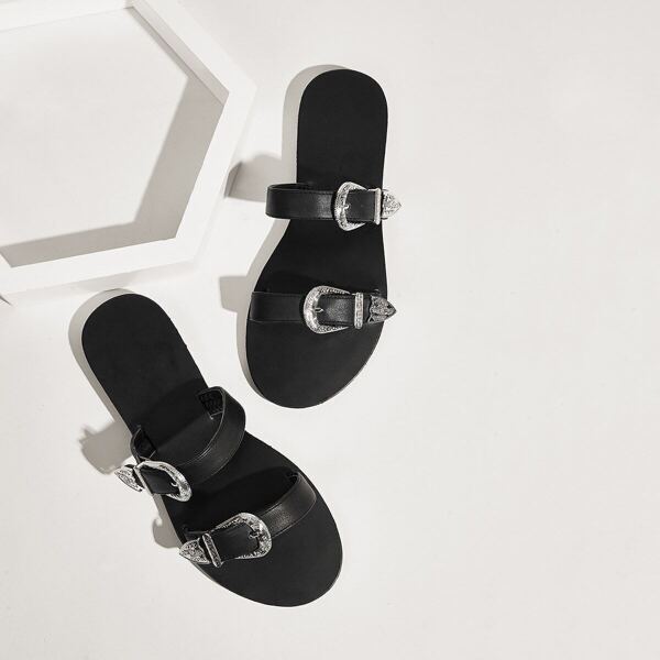 

Double Buckle Strap Sliders