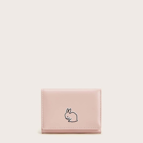 

Rabbit Pattern Fold Over Purse