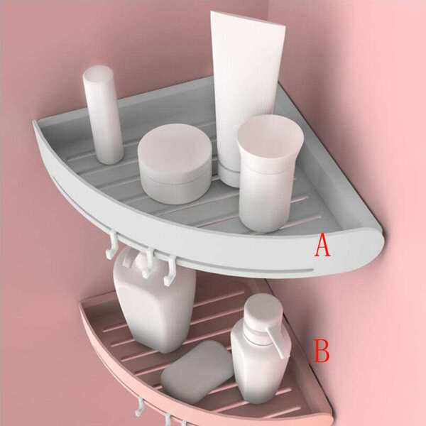 

Sector Shaped Bathroom Storage Rack 1pc, Multicolor
