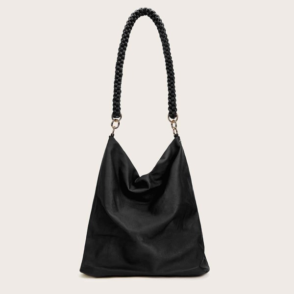 

Braided Strap Hobo Bag