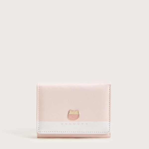 

Quilted Detail Fold Over Purse, Multicolor