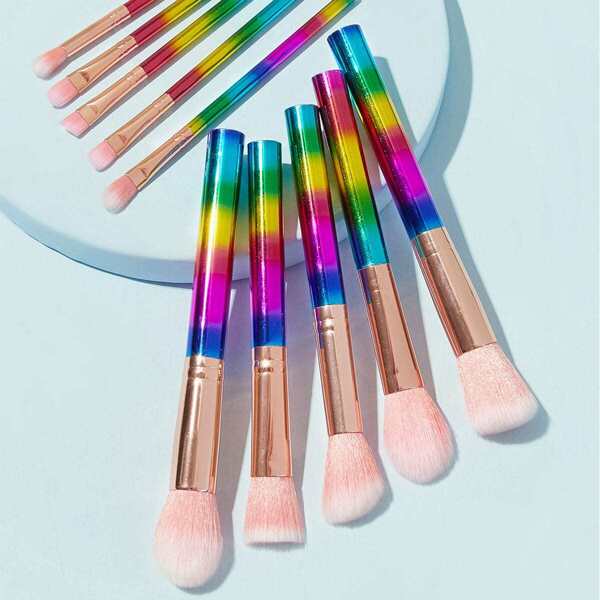 

Duo-fiber Color-block Handle Brush 10pcs With Case