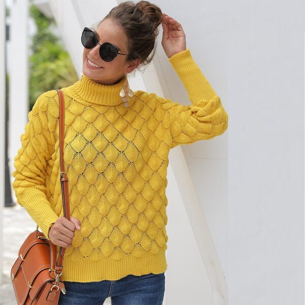 

Fish Scale Turtleneck Sweater