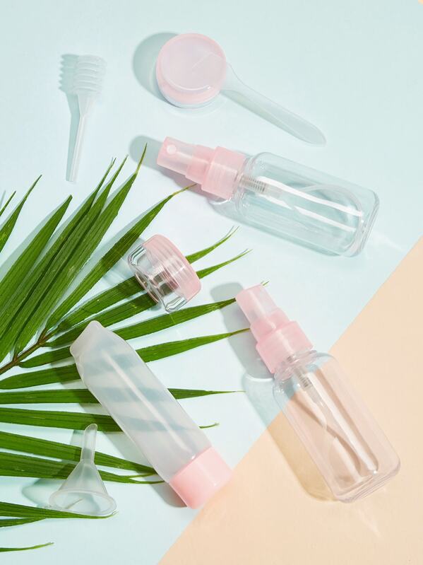 

SHEIN Logo Travel Bottle Set 12pcs, Pink