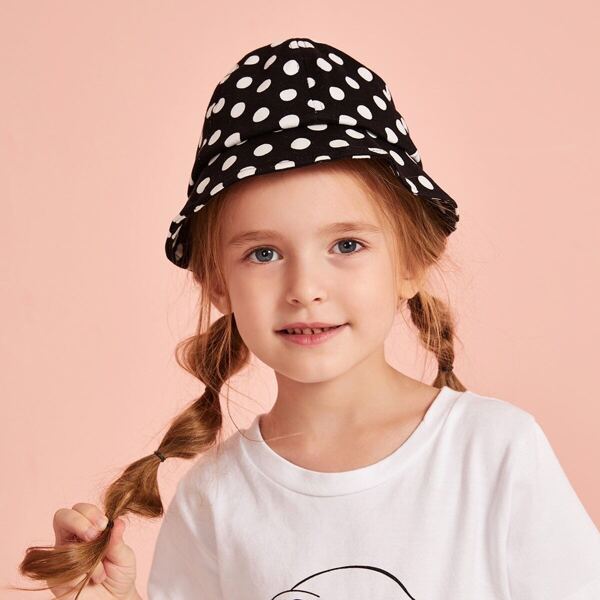 

Toddler Girls Polka Dot Bucket Hat