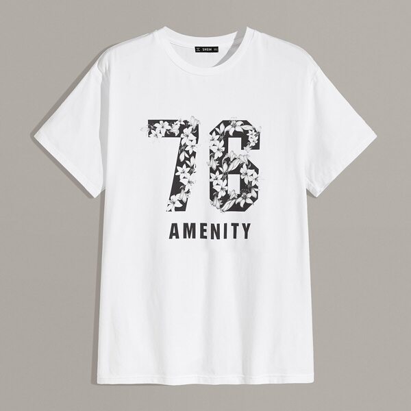 

Men Mixed Print Tee
