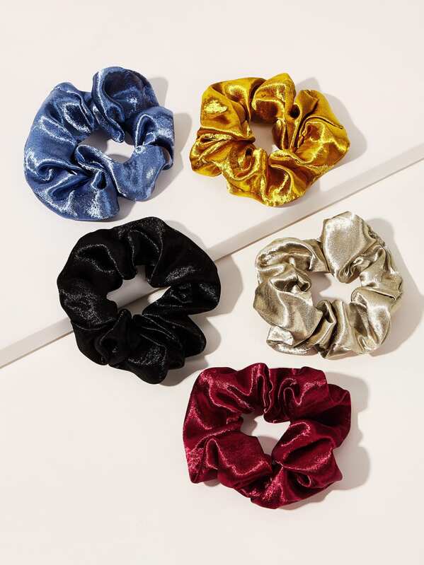 

Simple Scrunchie 5pcs, Multicolor
