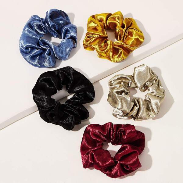 

Simple Scrunchie 5pcs, Multicolor