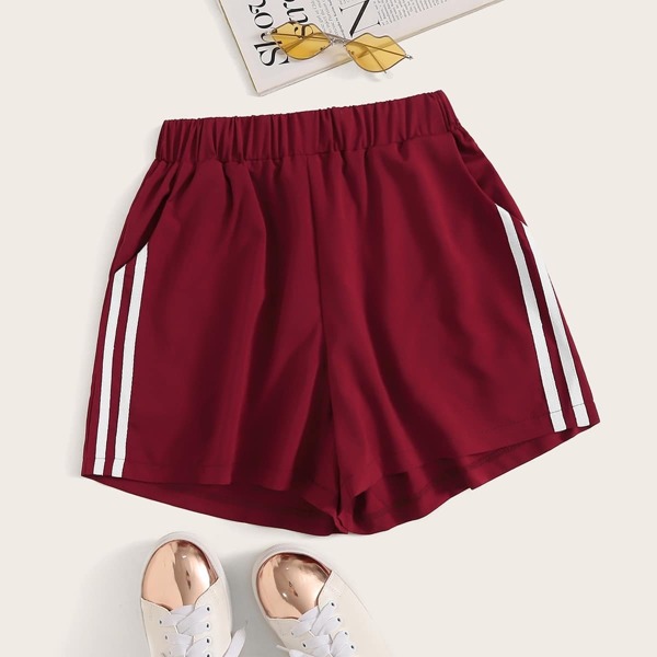 

Side Stripe Tape Track Shorts