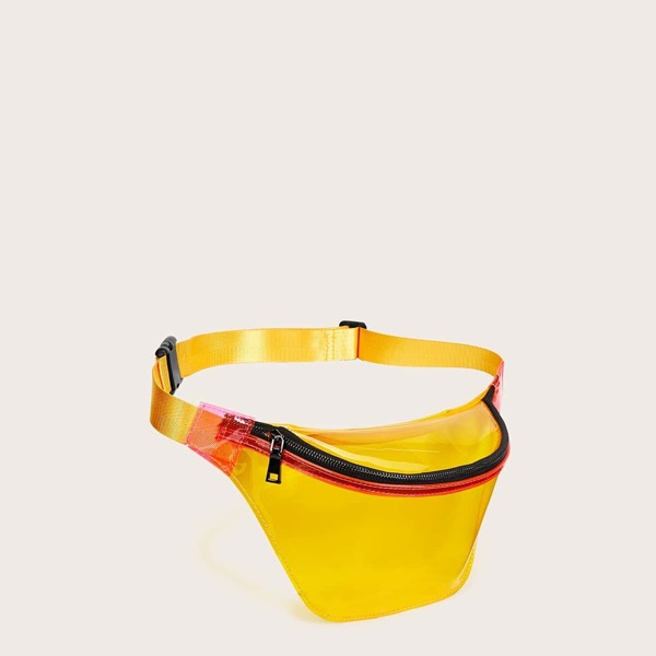 

Zip Front Release Buckle Clear Fanny Pack
