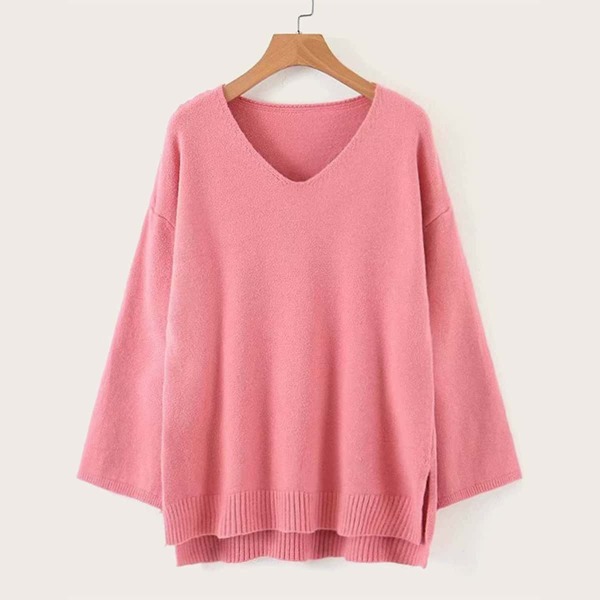 

Split Side Dip Hem Sweater