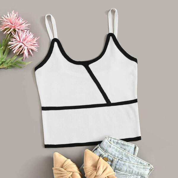 

Contrast Binding Cami Top