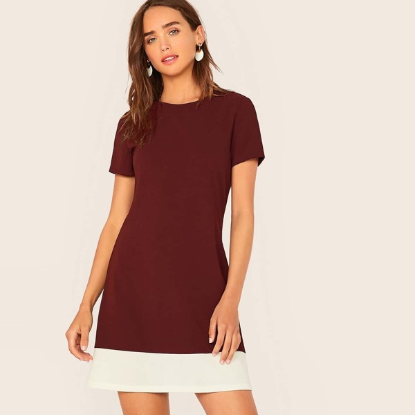 

Contrast Hem A-line Dress