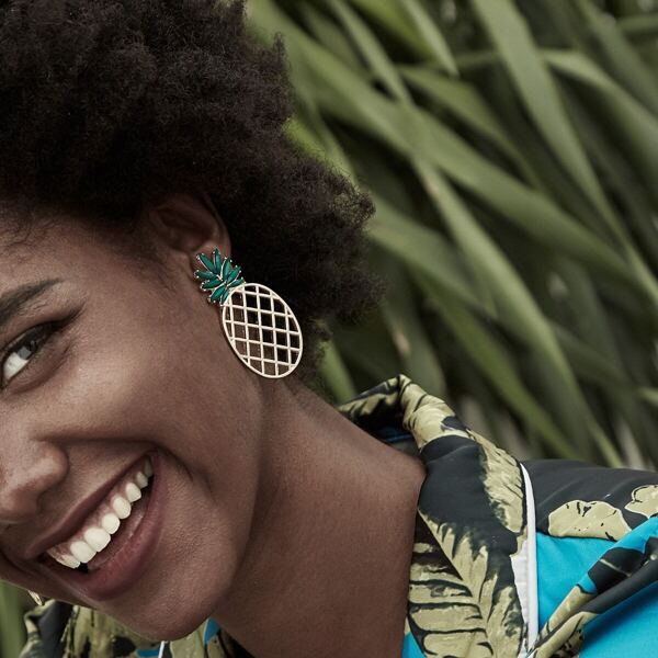 

Pineapple Shaped Drop Earrings 1pair