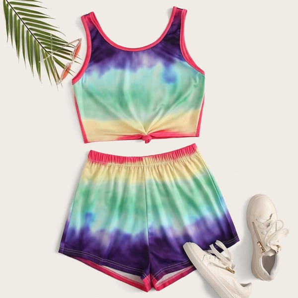 

Tie Dye Tank Top & Shorts