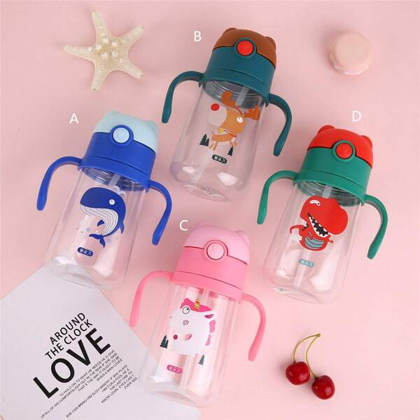 

Cartoon Pattern Double Handle Bottle 1pc