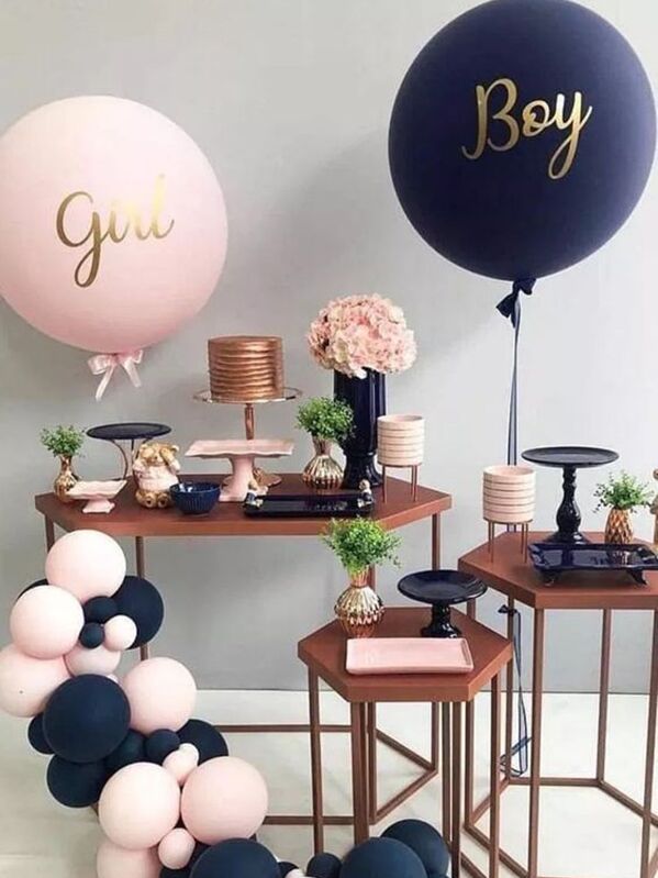 

Letter Print Decorative Balloon Set 21pcs, Multicolor
