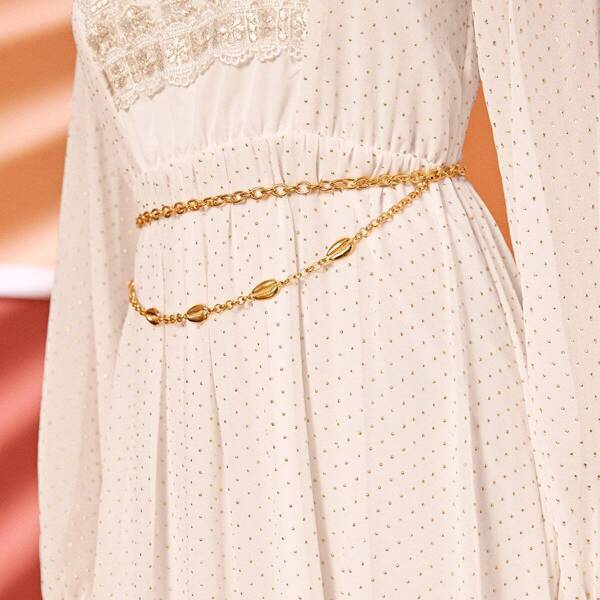 

Shell Decor Chain Waist Belt