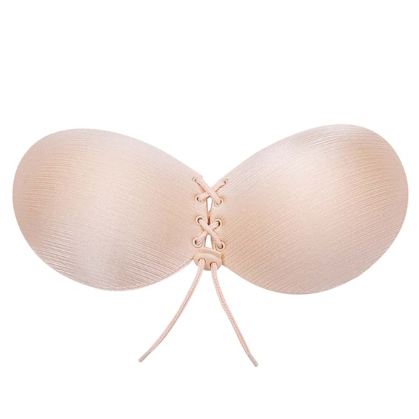 

Lace-up Self Adhesive Bra, Nude
