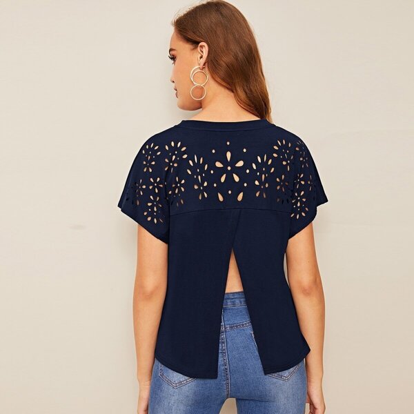 

Solid Split Back Laser Cut Top